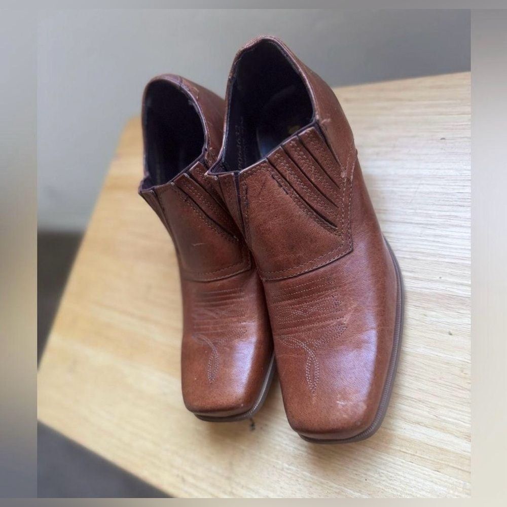 Durango Women's Western Cowboy Boot Brown Leather Ankle Size 6.5
